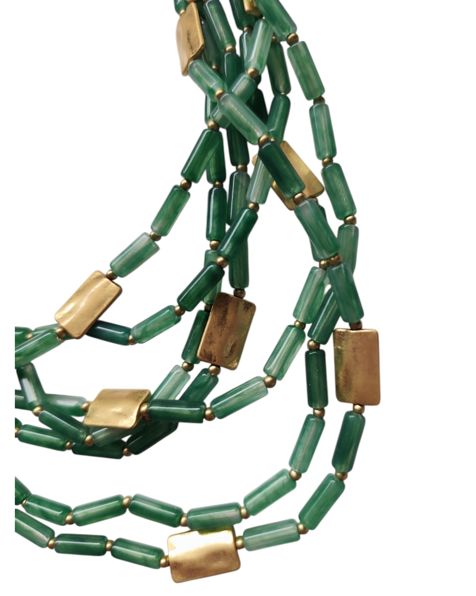Colar Maxi Verde Elegance