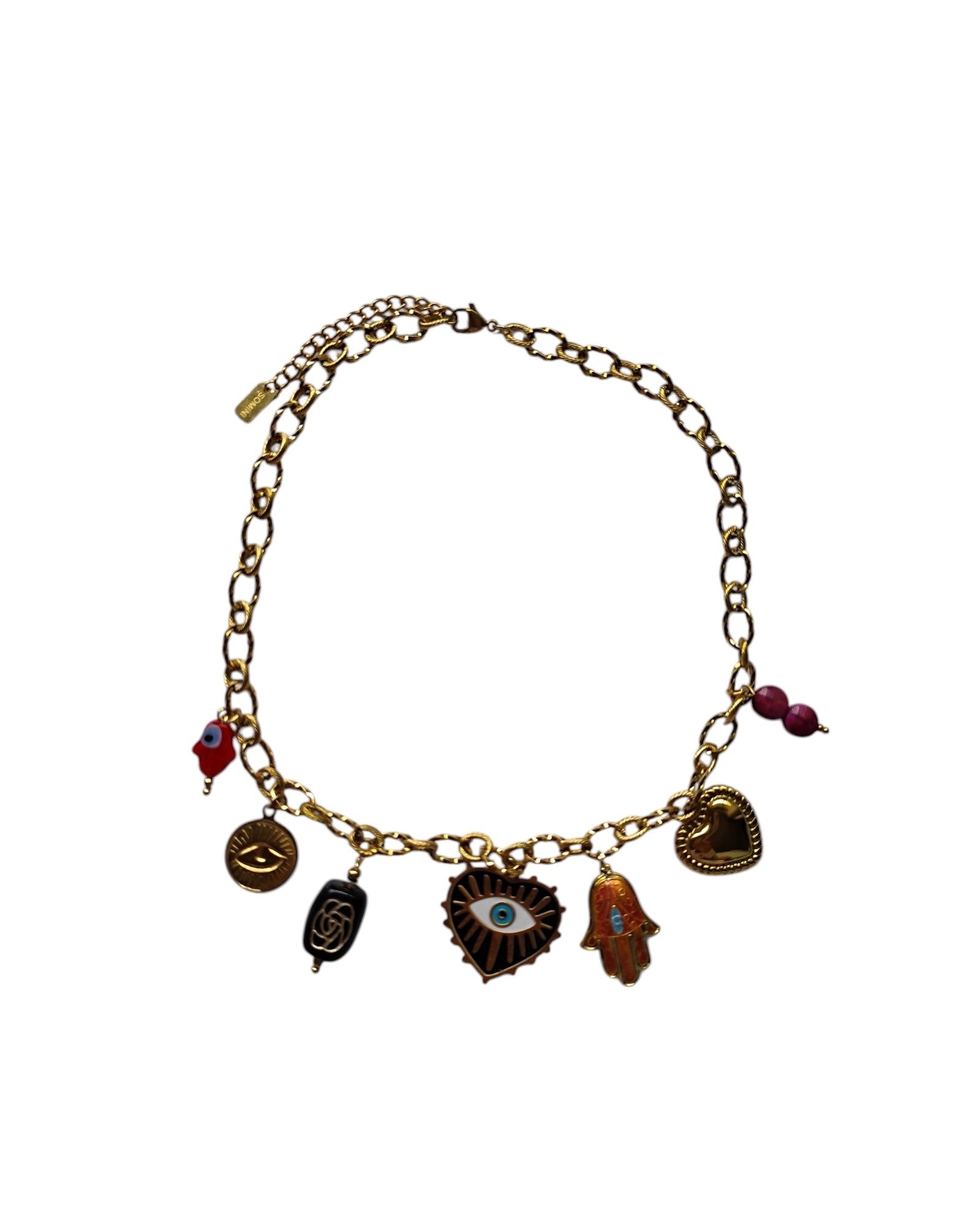 Colar Charms Amuletos