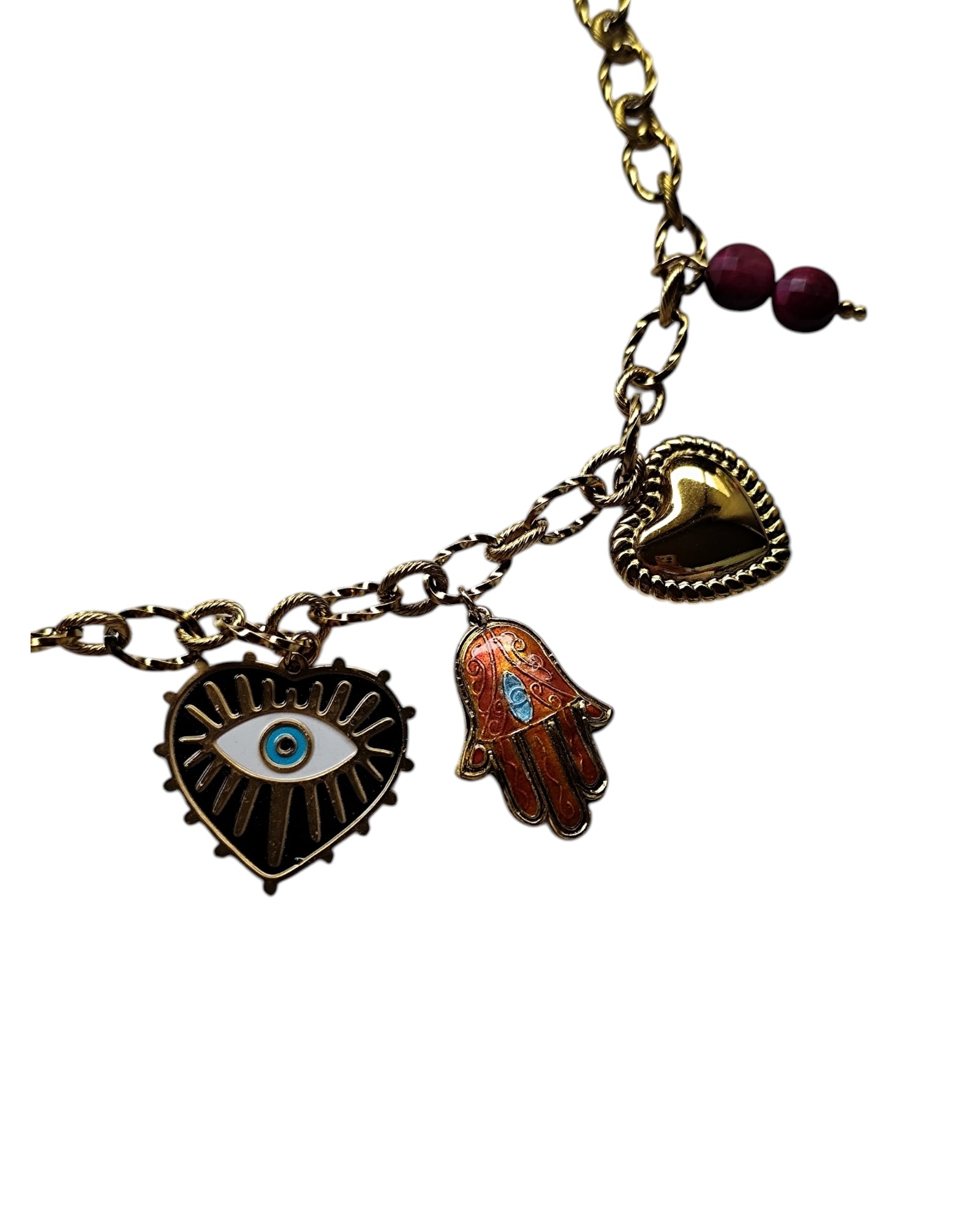 Colar Charms Amuletos