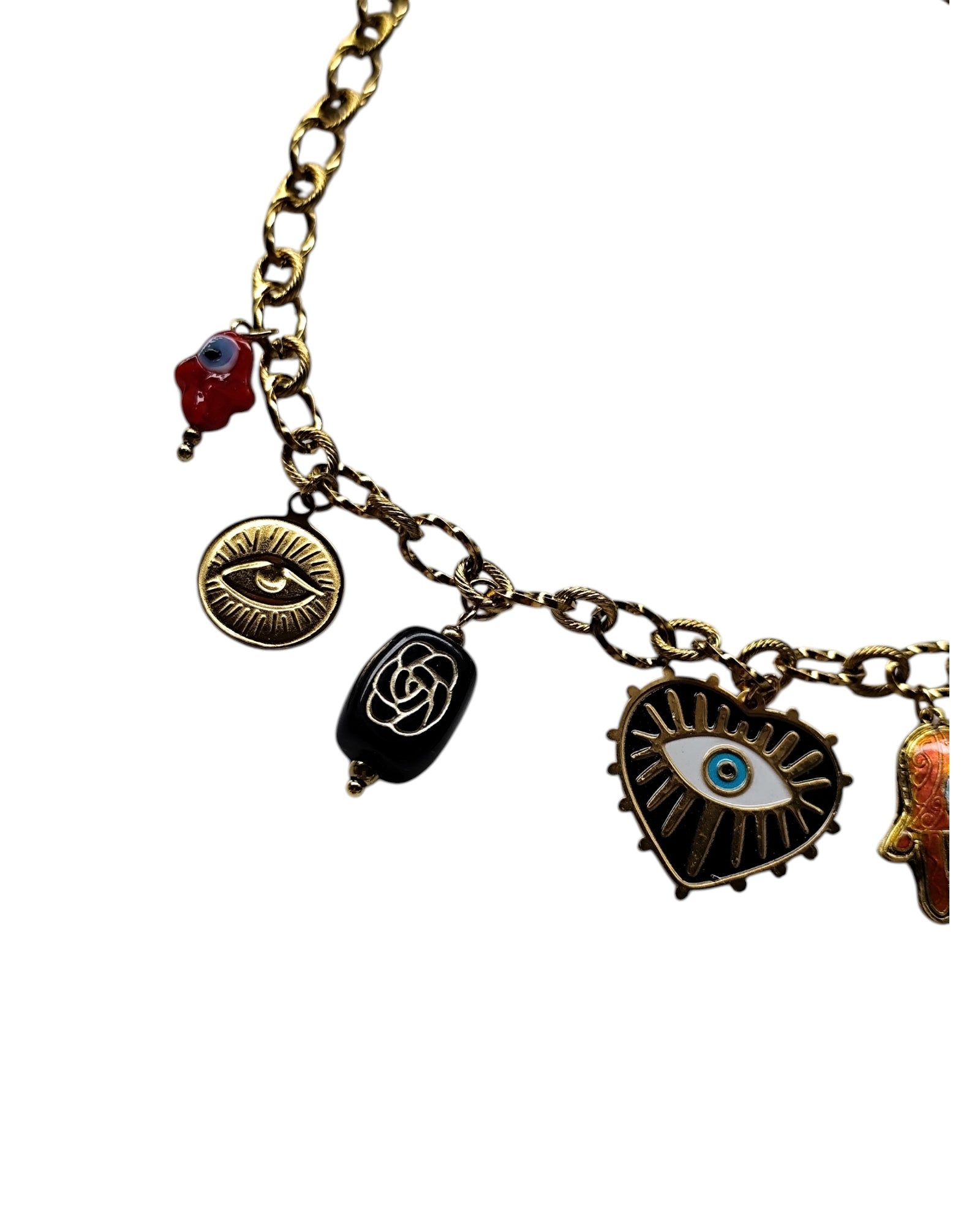 Colar Charms Amuletos