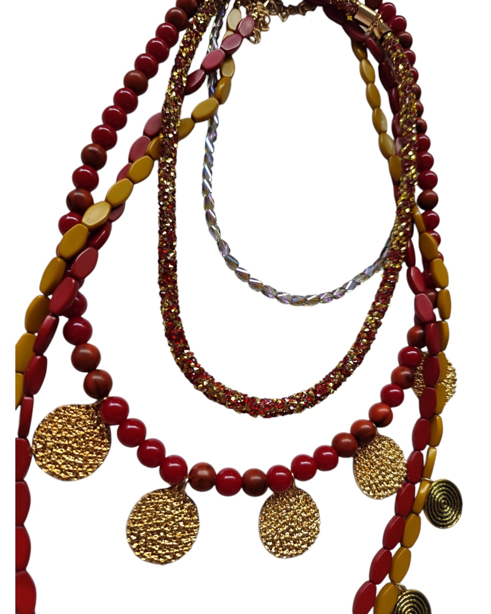 Colar Maxi Étnico Chic 5 em 1