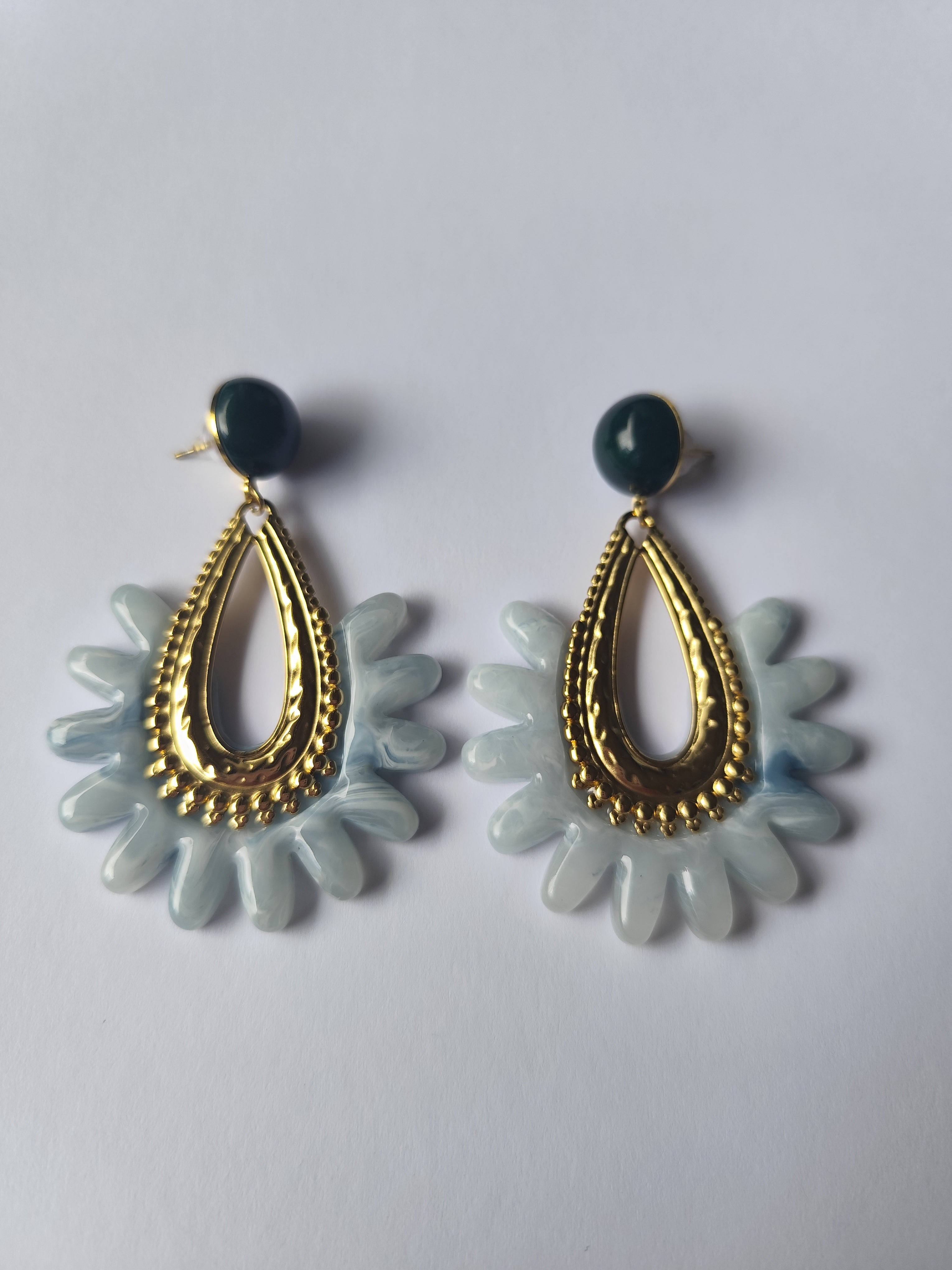 Brincos Aurora Azulado