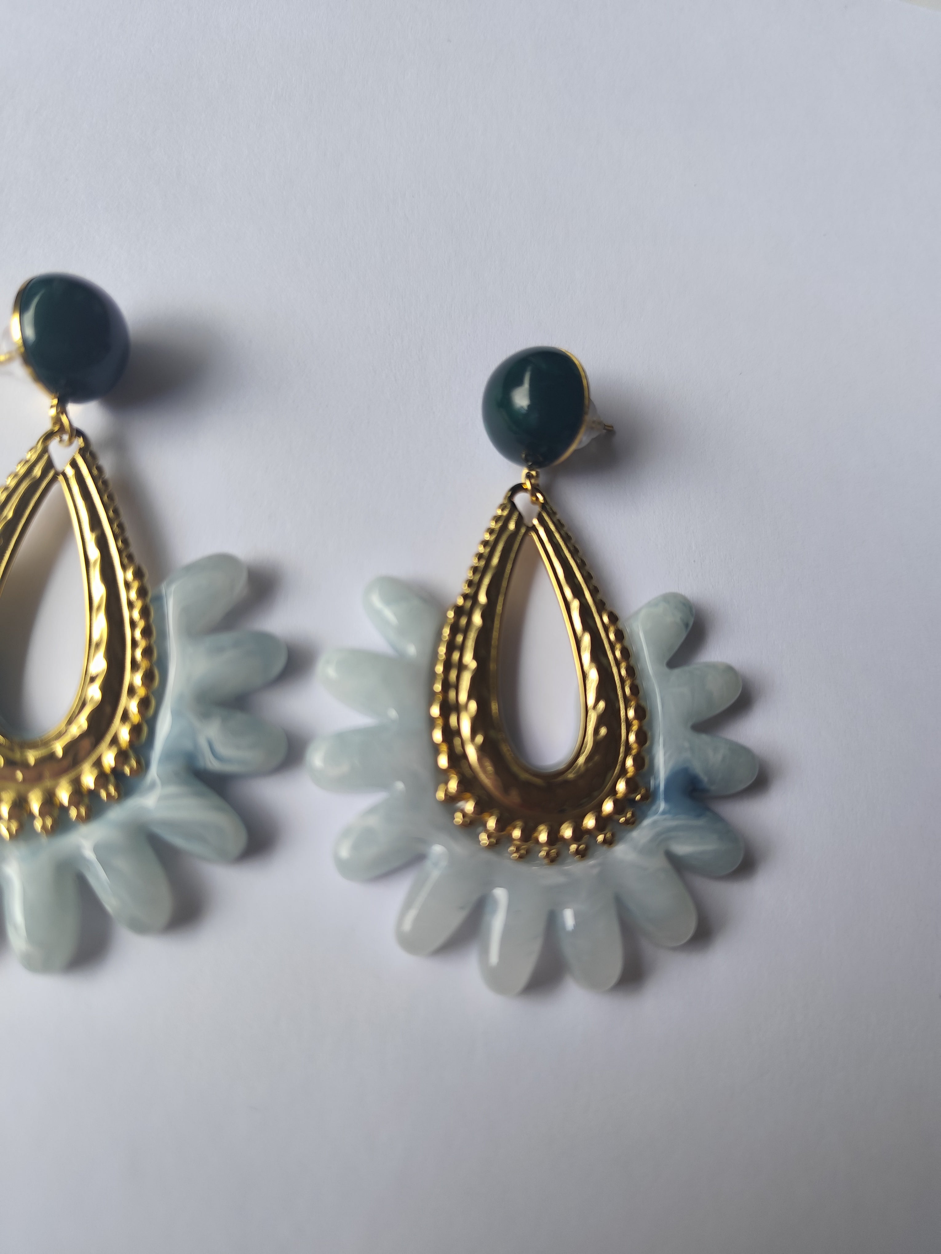 Brincos Aurora Azulado