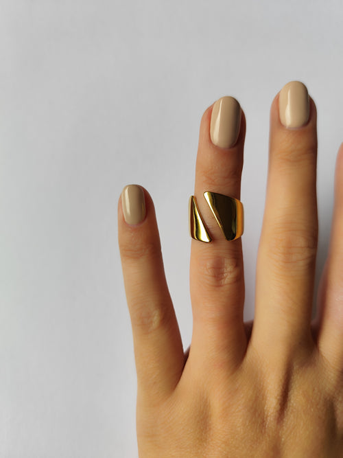 Anel Encontro Dourado