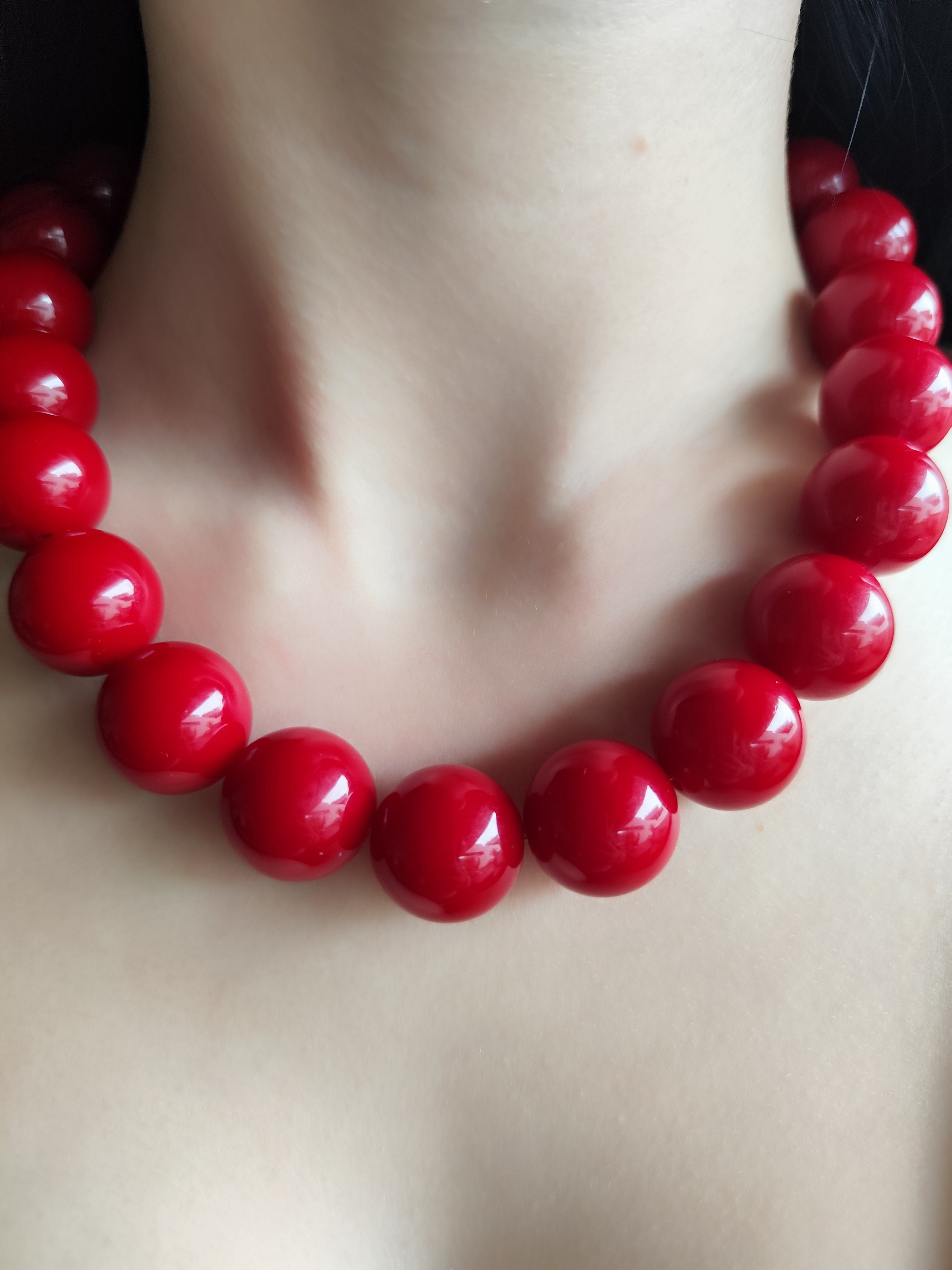 Colar Bordeaux Minimal