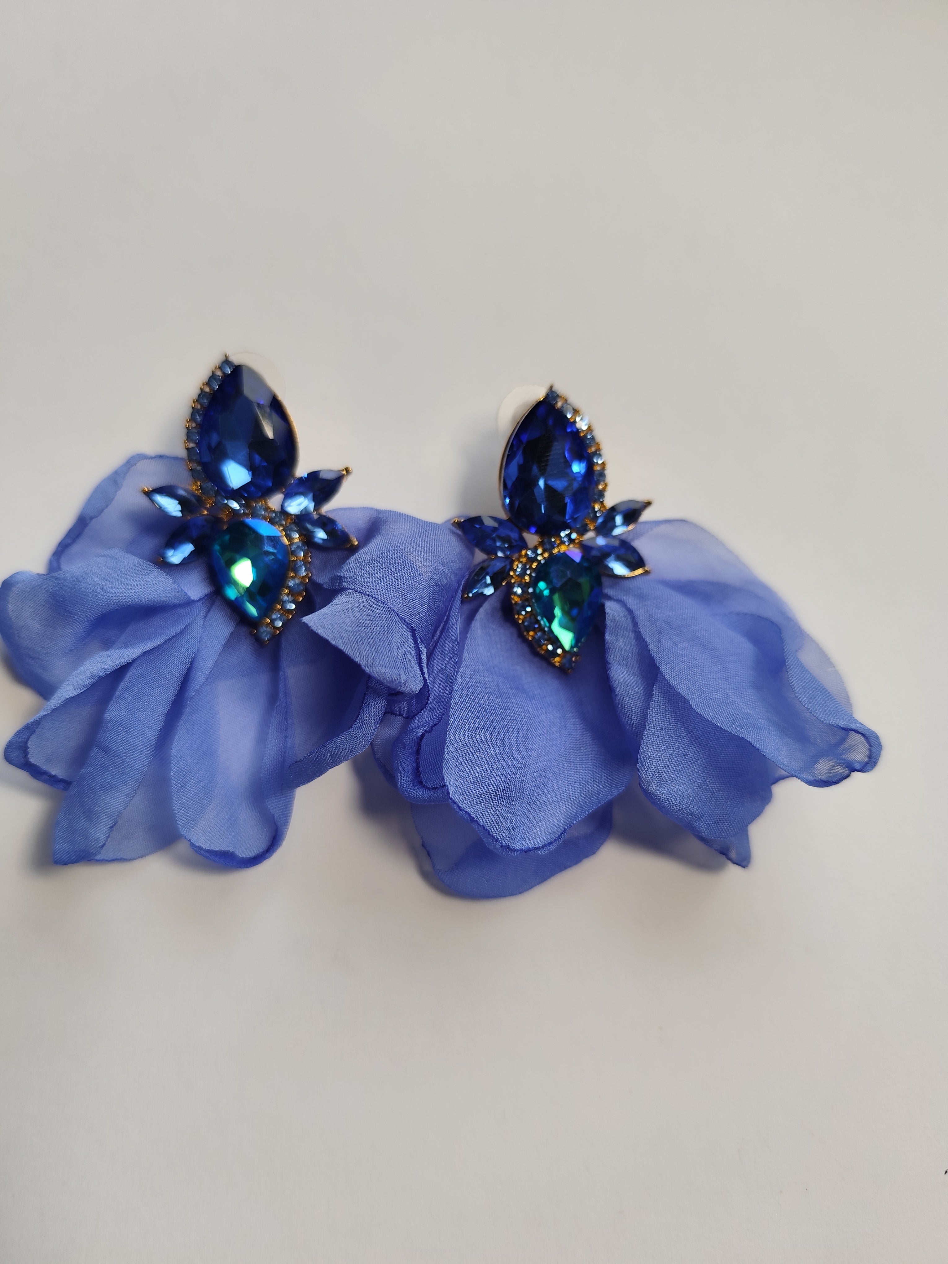 Brincos Safira Bloom