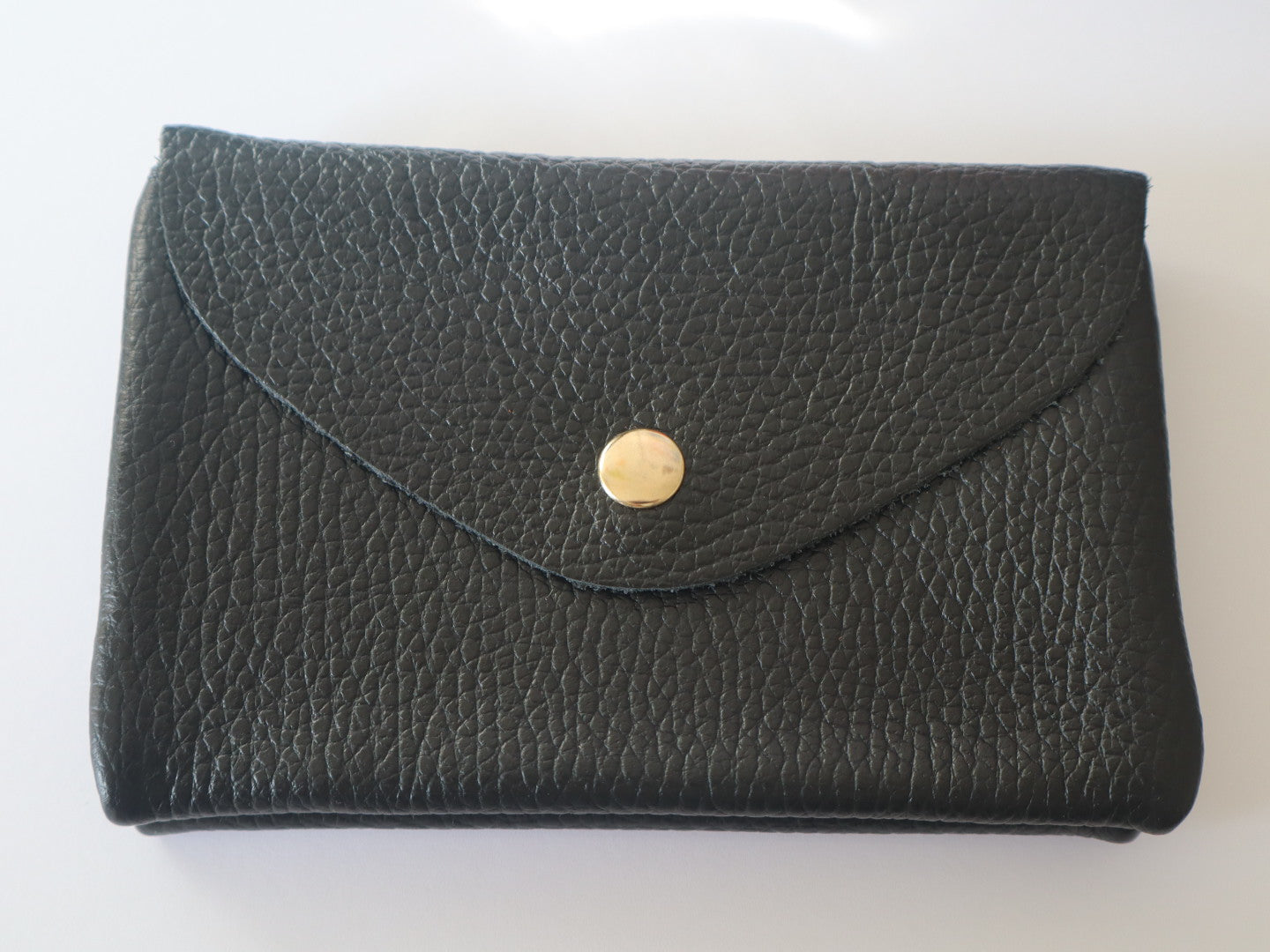 Porta-moedas Médio em Ecopele Preto