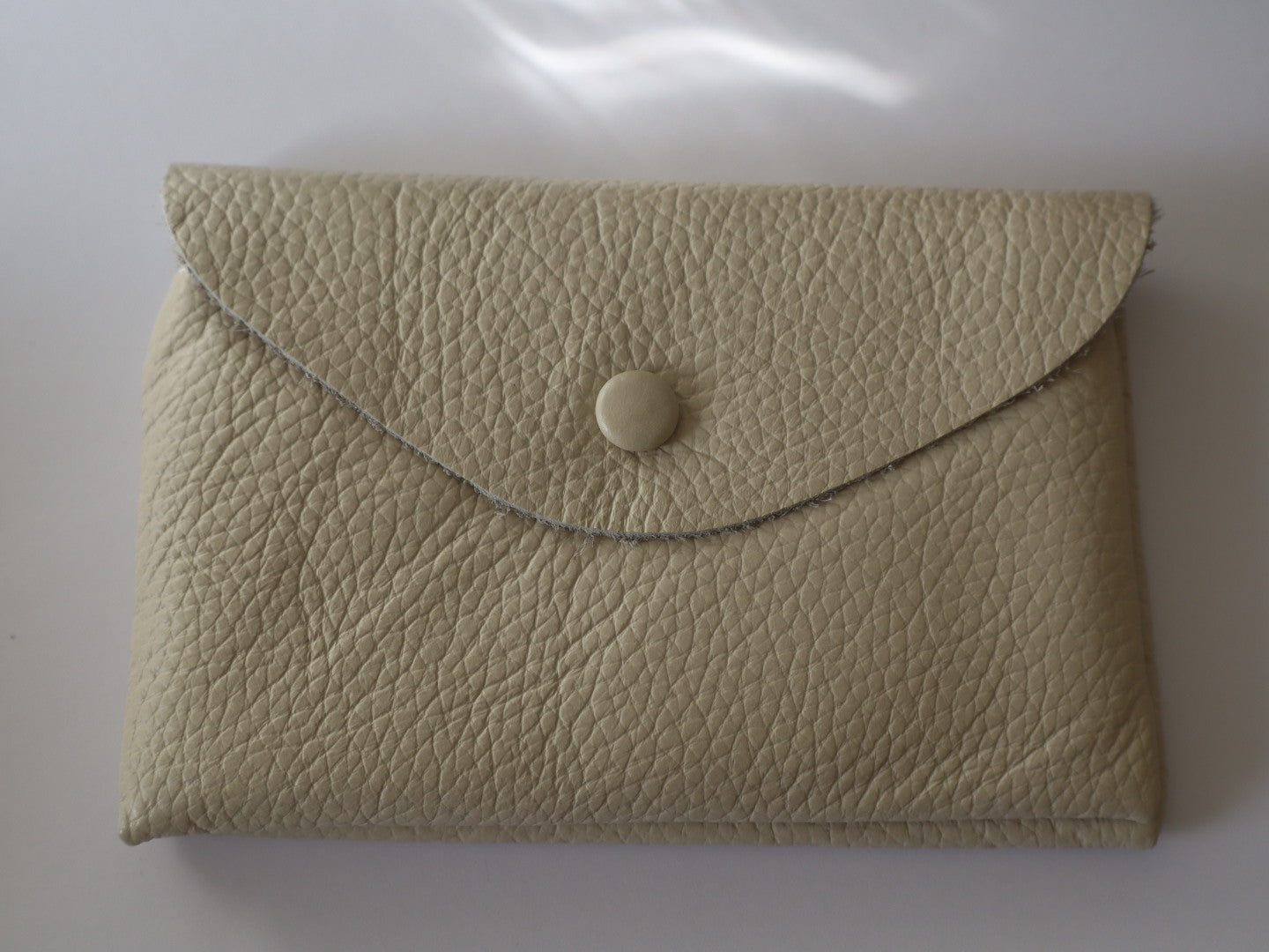 Porta-moedas Médio em Ecopele Bege