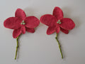 Brincos Orquídea Rubi