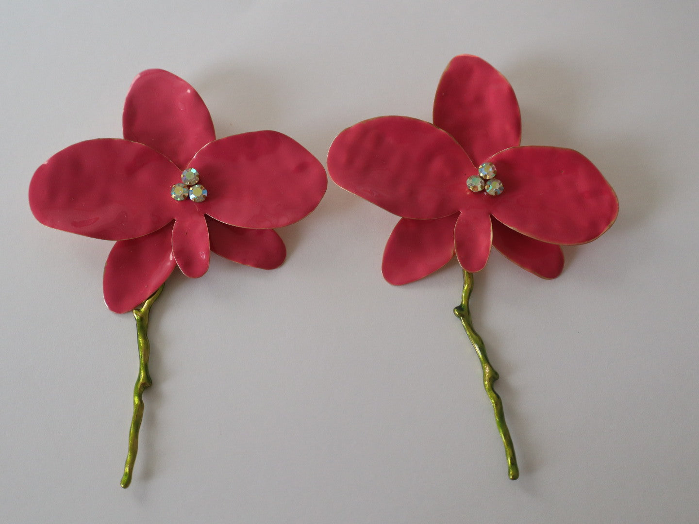 Brincos Orquídea Rubi