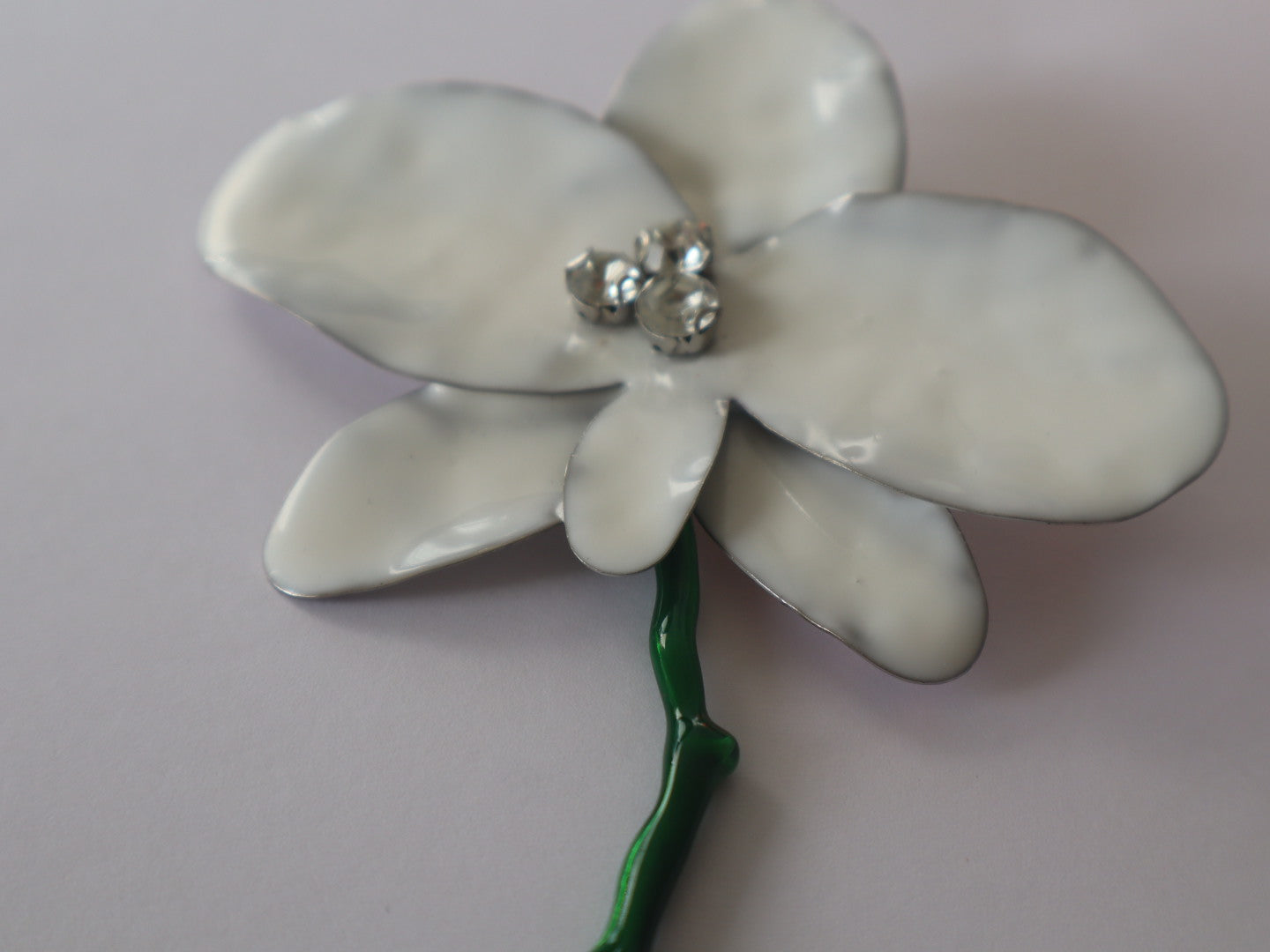 Brincos Orquídea Pérola Branca