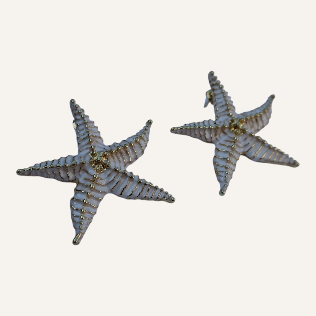 Brincos Estrela do Mar Dourada