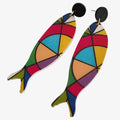 Brincos Fish Pop Art