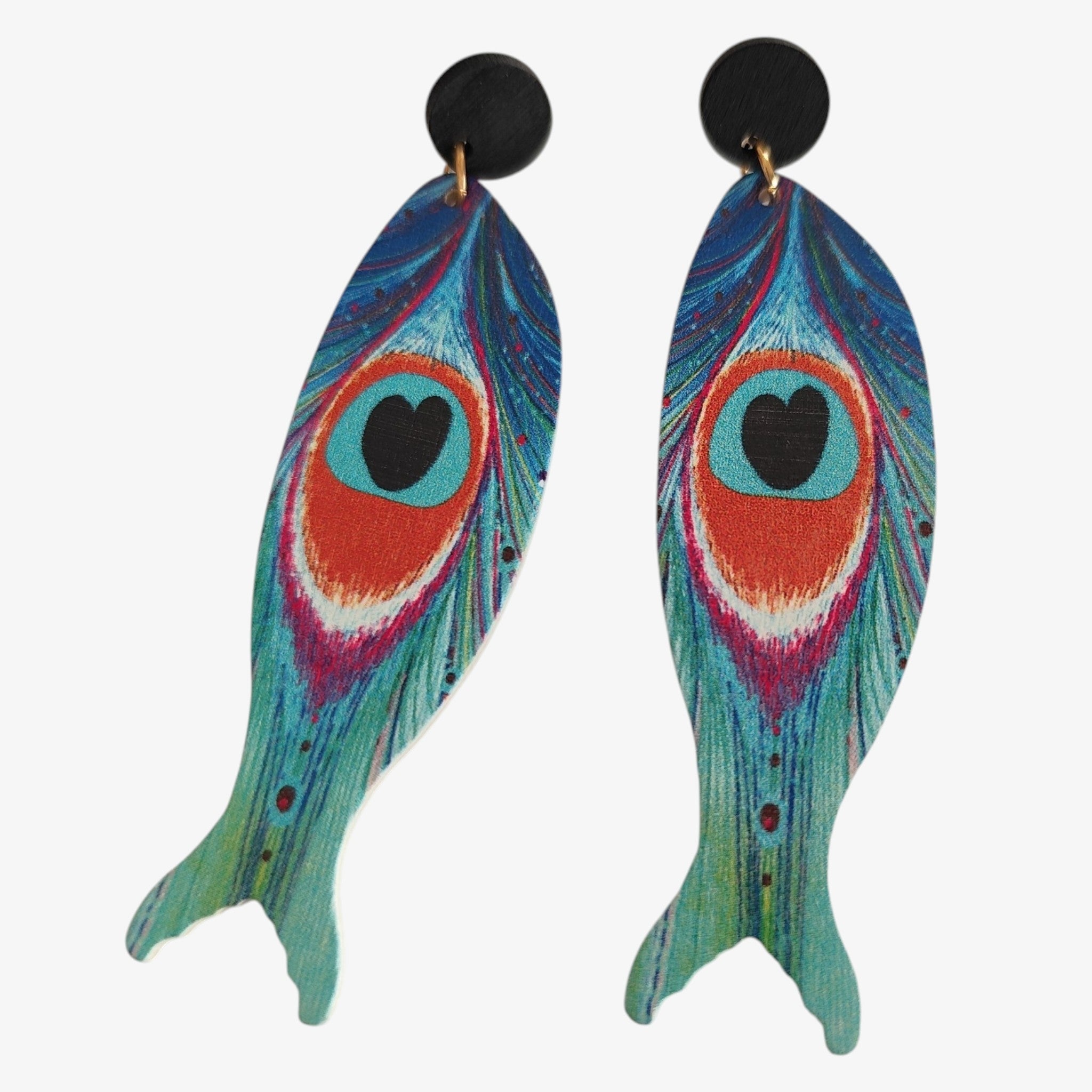 Brincos Fish Pop Art