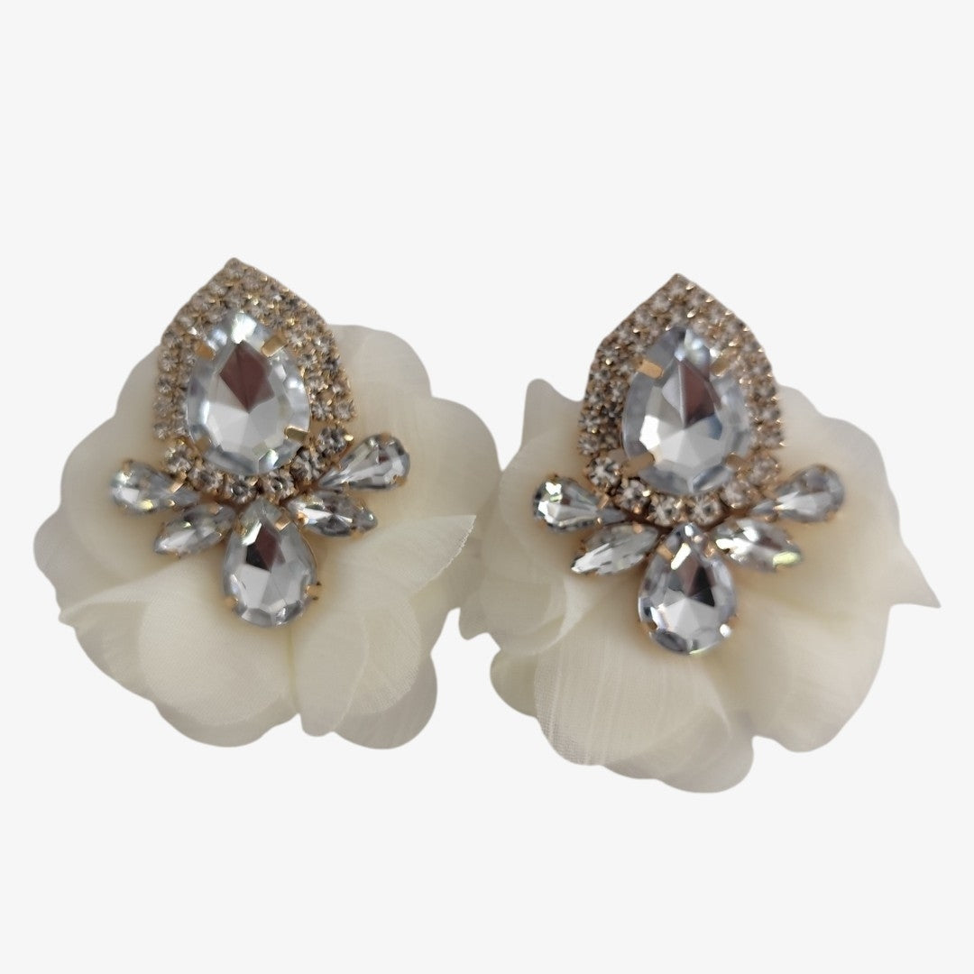 Brincos Flor Crystal