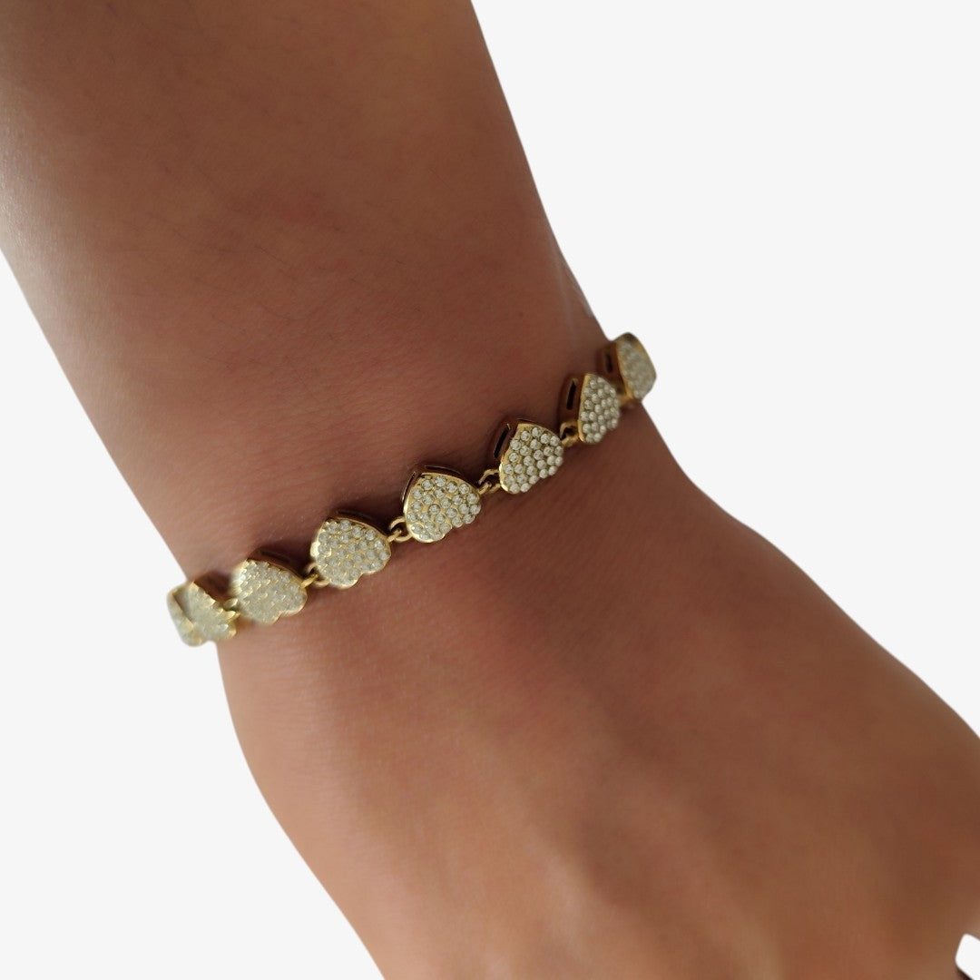 Pulseira Corações de Luz
