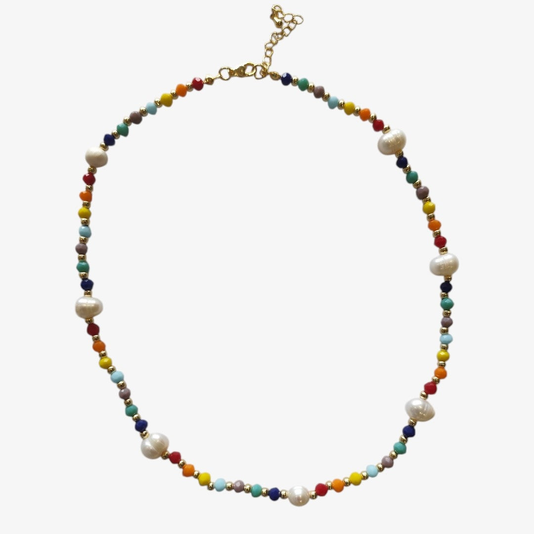 Colar Arco-Íris Pérola