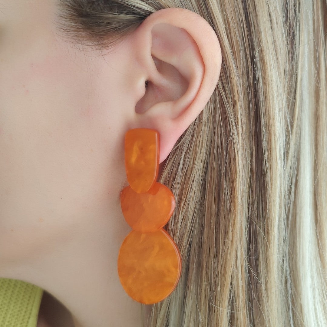 Brincos Ísis Laranja