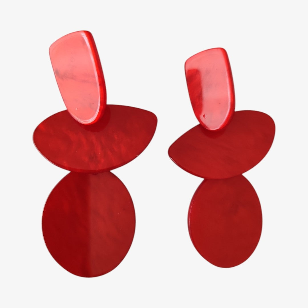 Brincos Ísis Vermelho Paixão