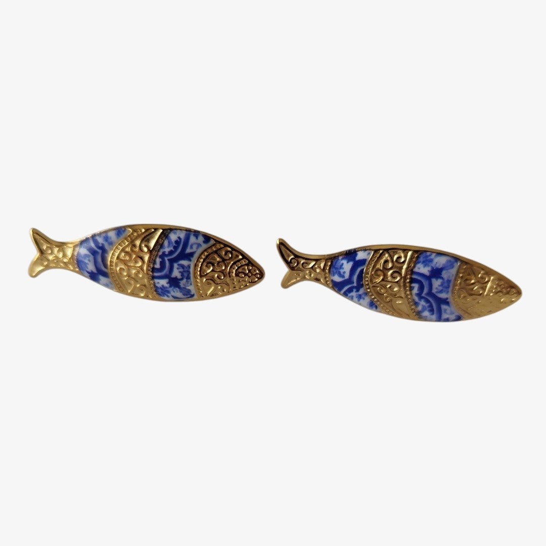 Brincos Sardinhas Azulejo