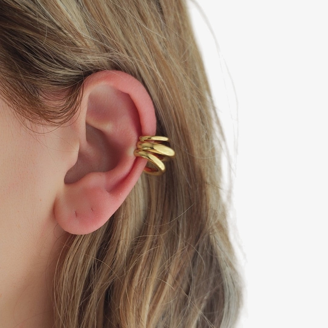Ear Cuff Eclipse Dourado
