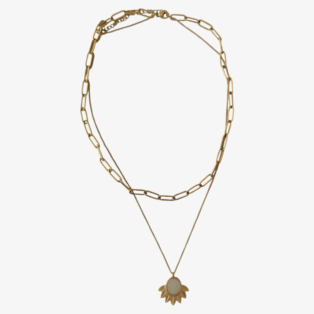 Colar Sol Dourado