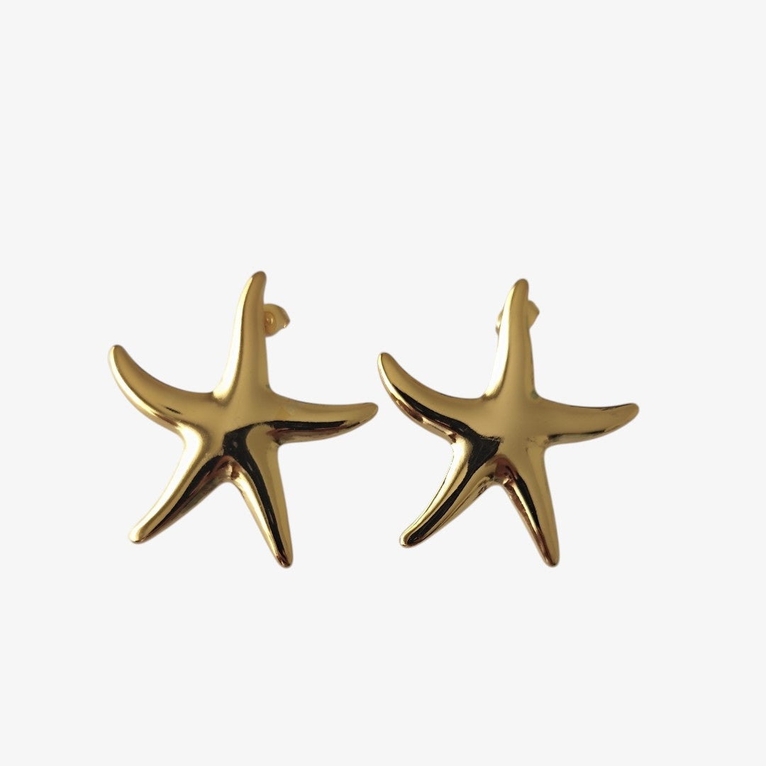 Brincos Estrela do Mar Dourada