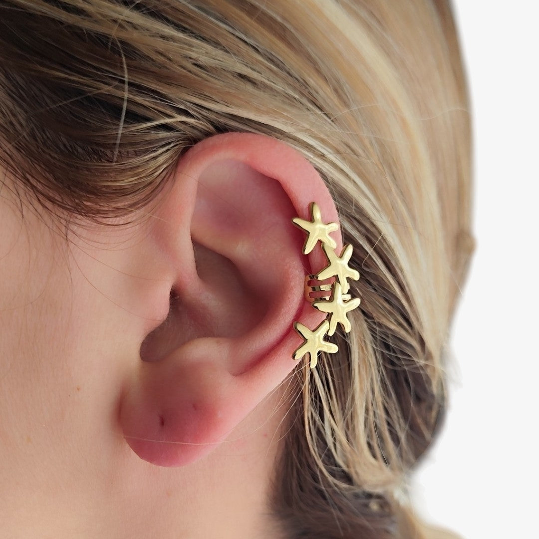 Ear Cuff Estrelas do Mar