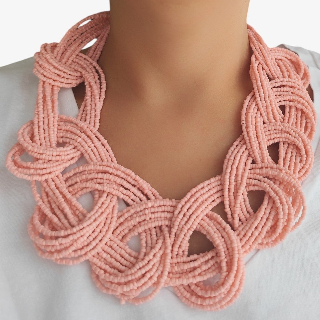 Colar Nuvem Rosa
