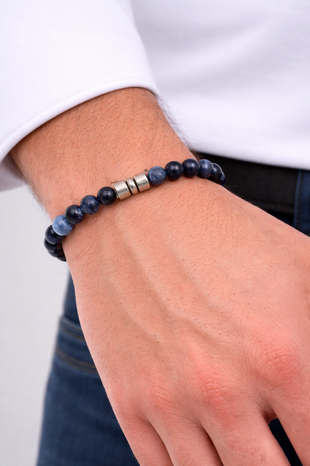 Pulseira Masculina Blue Beads