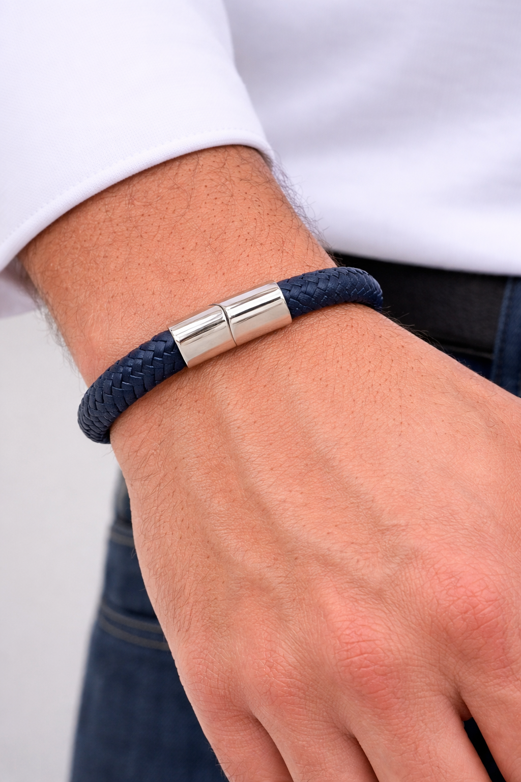 Pulseira Masculina Navy Silver
