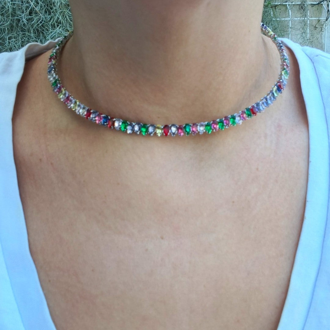 Choker Rainbow Drops