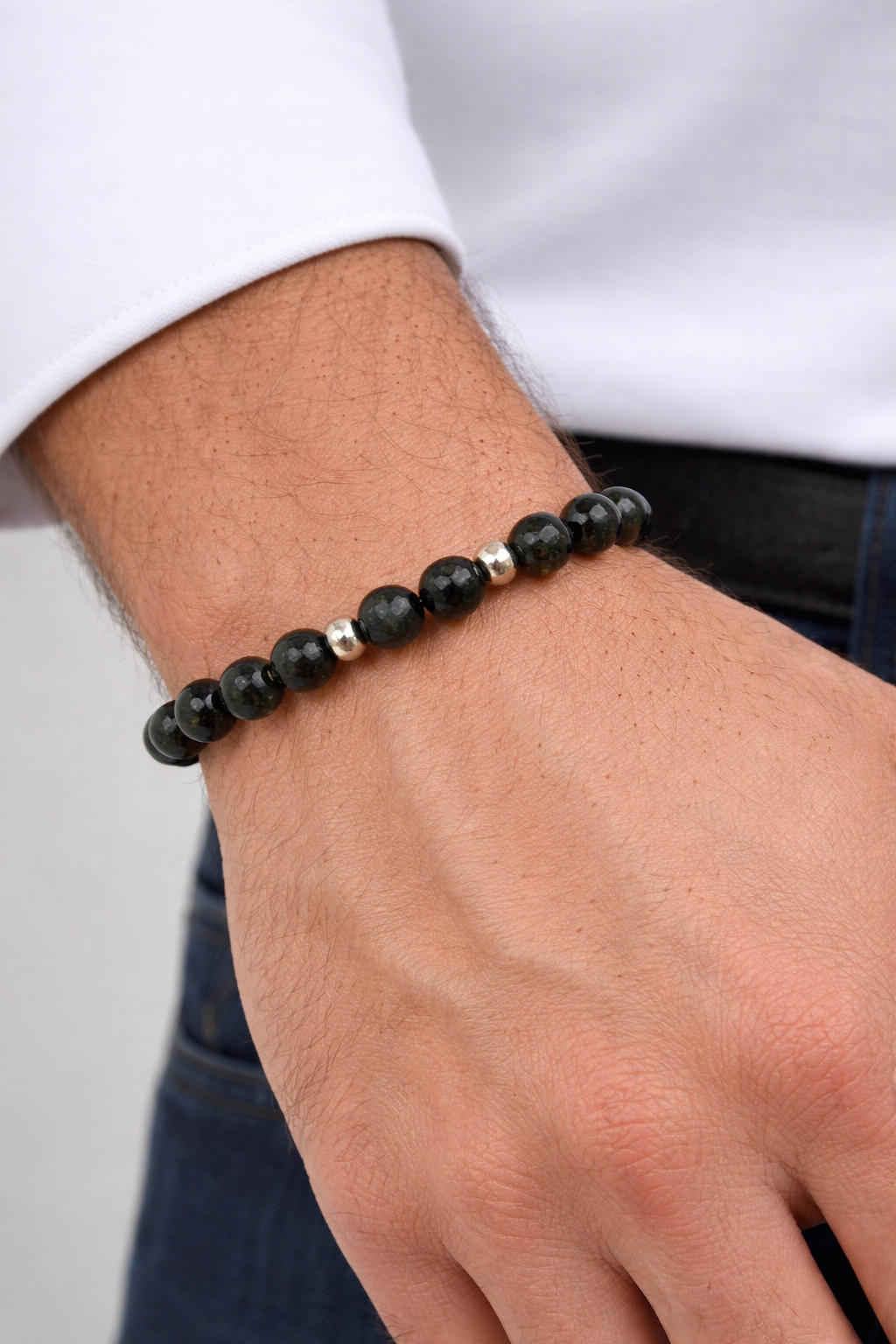 Pulseira Masculina Black Stone