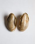 Brincos Resina Marfim Elegance