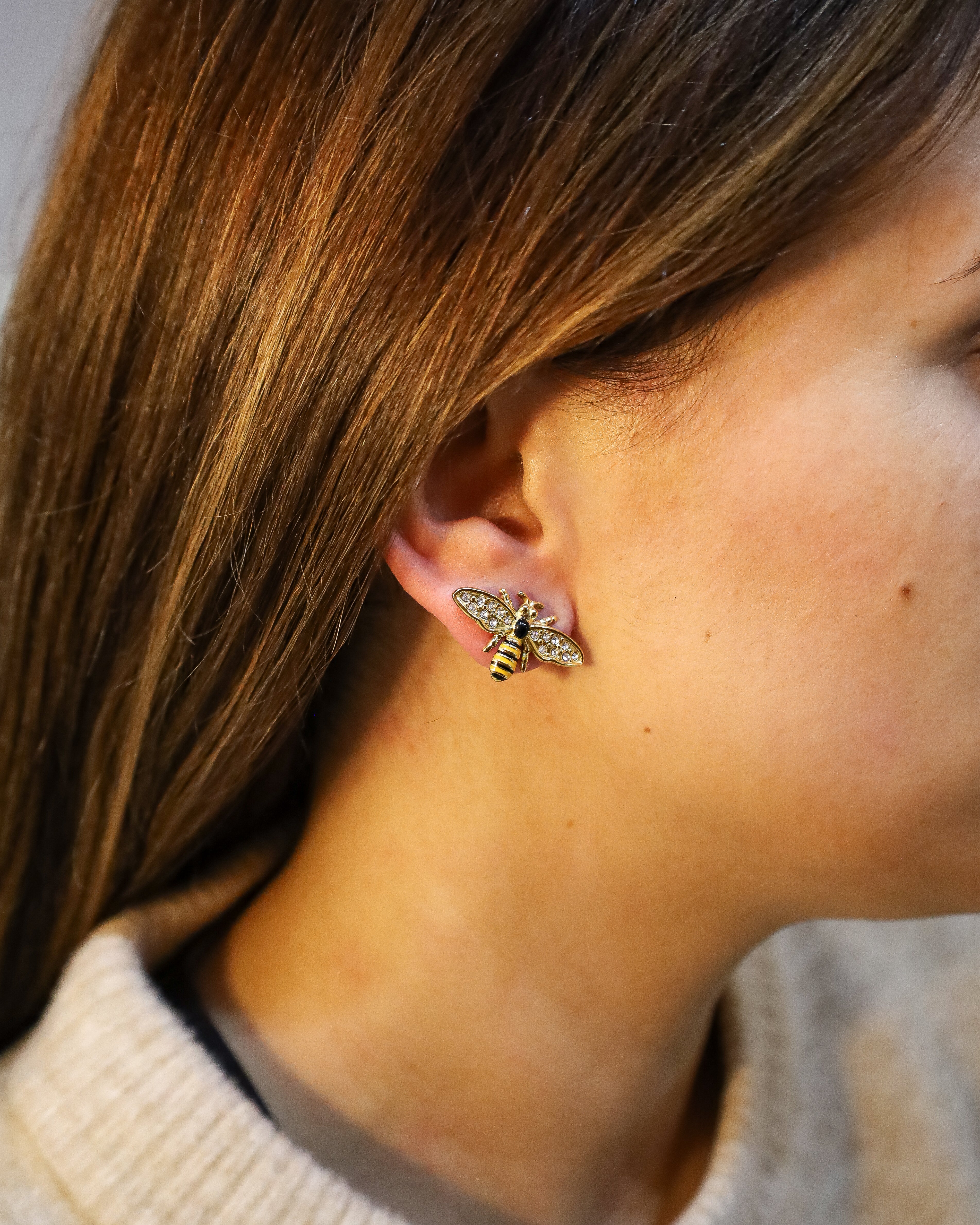 Brincos Abelha Dourada