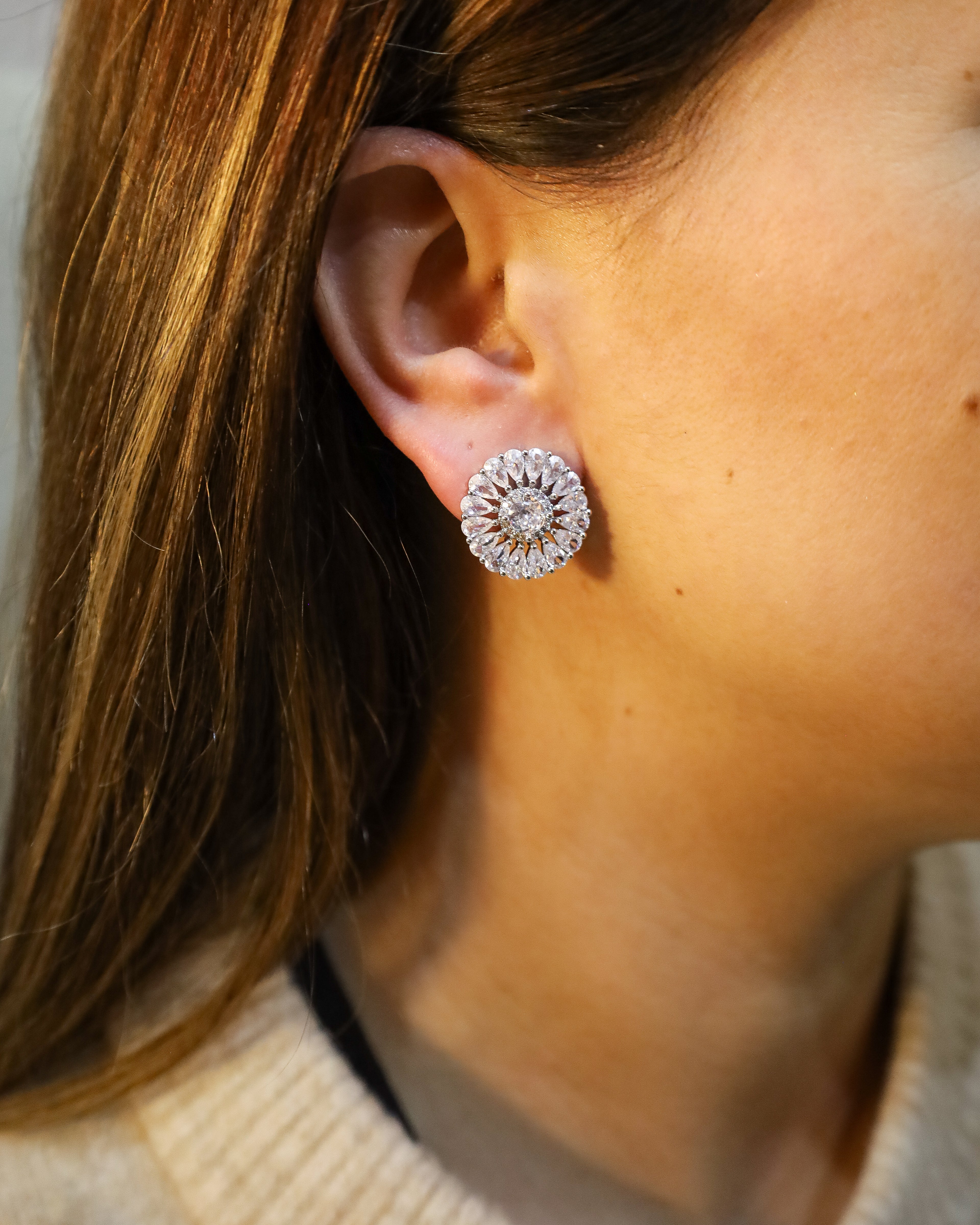 Brincos Crystal Bloom