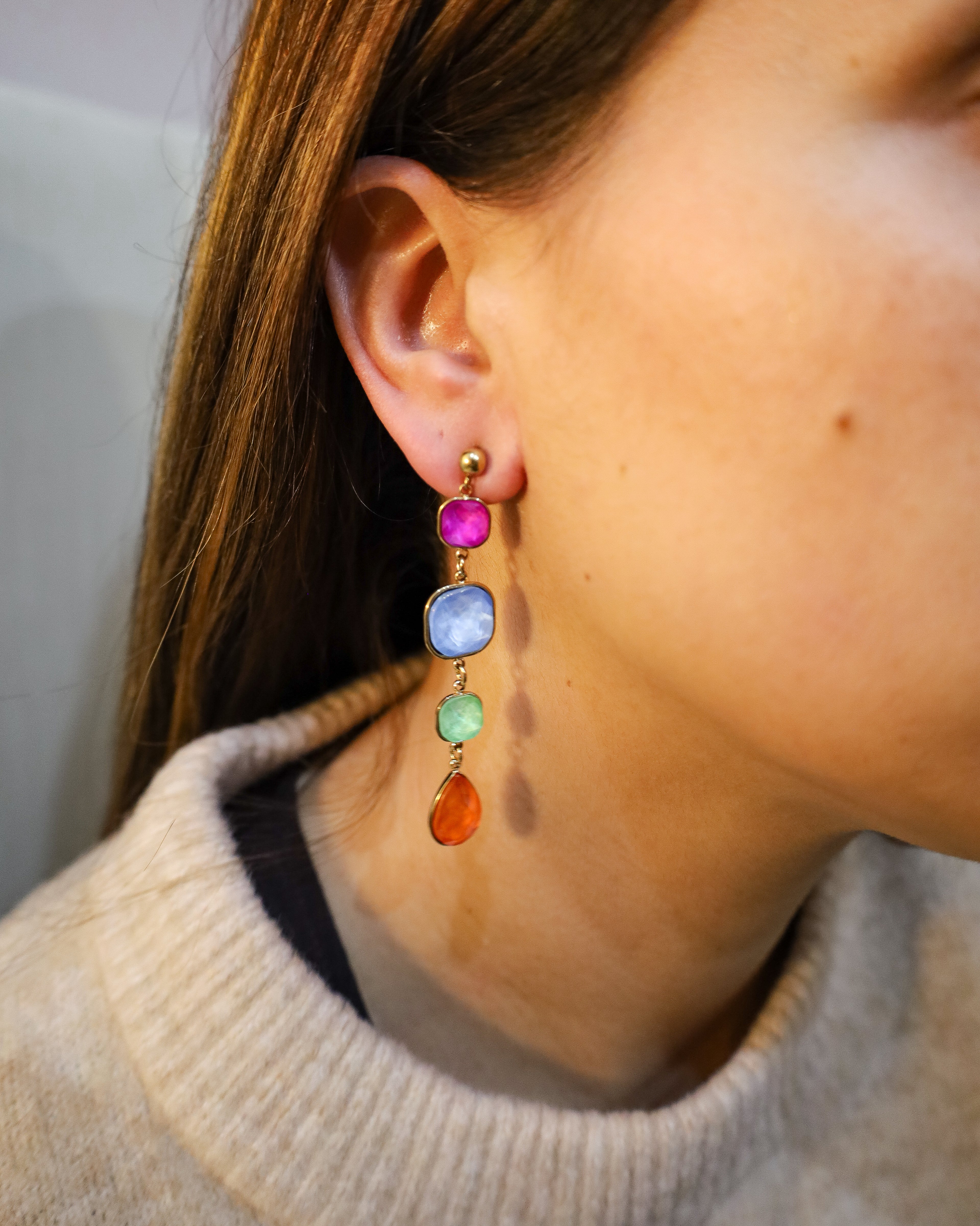 Brincos Color Drop