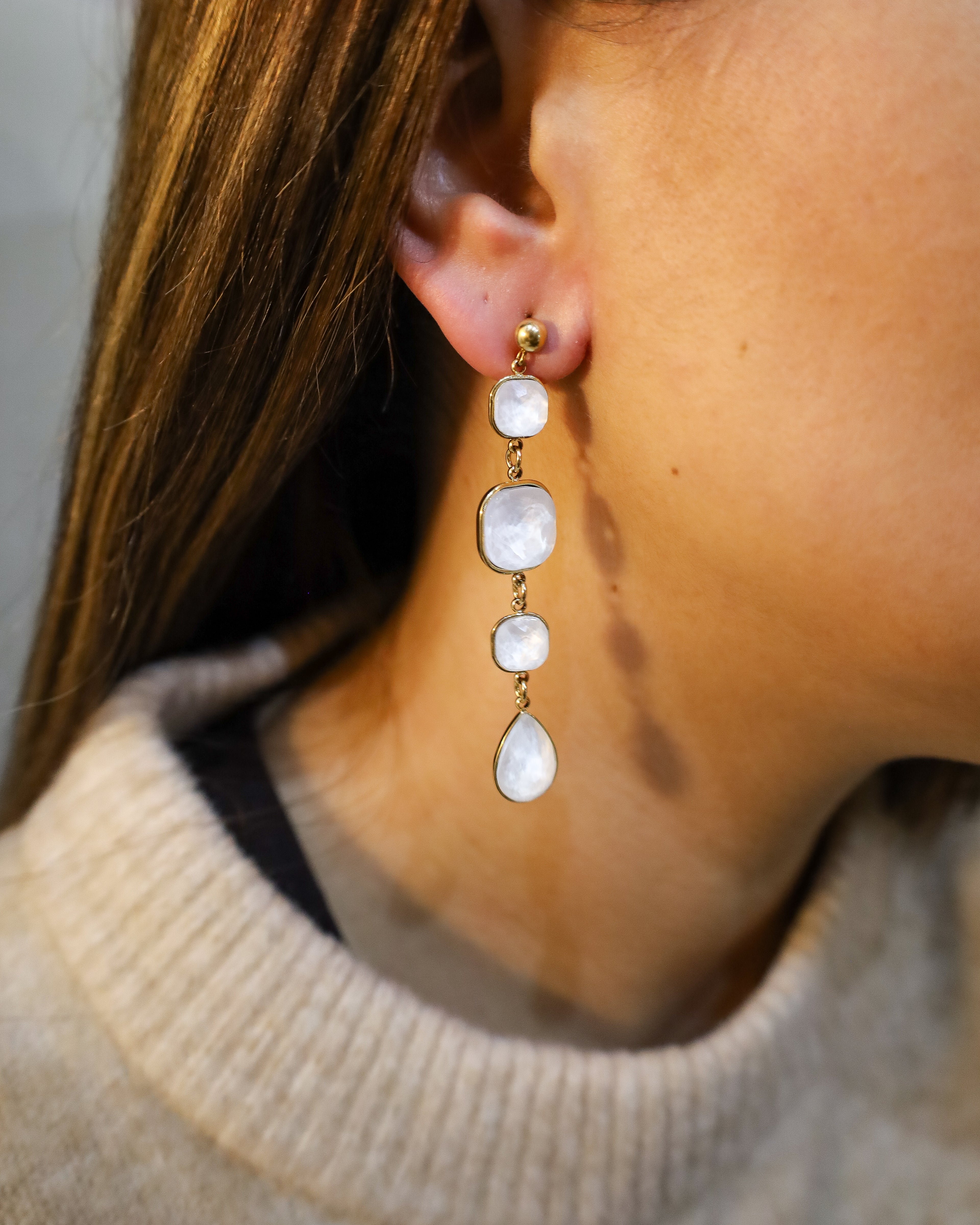 Brincos Ivory Elegance