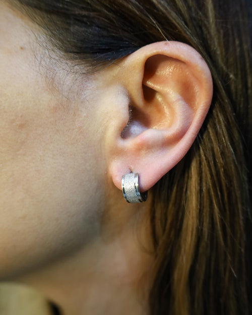 Argolas Brilho Prateado