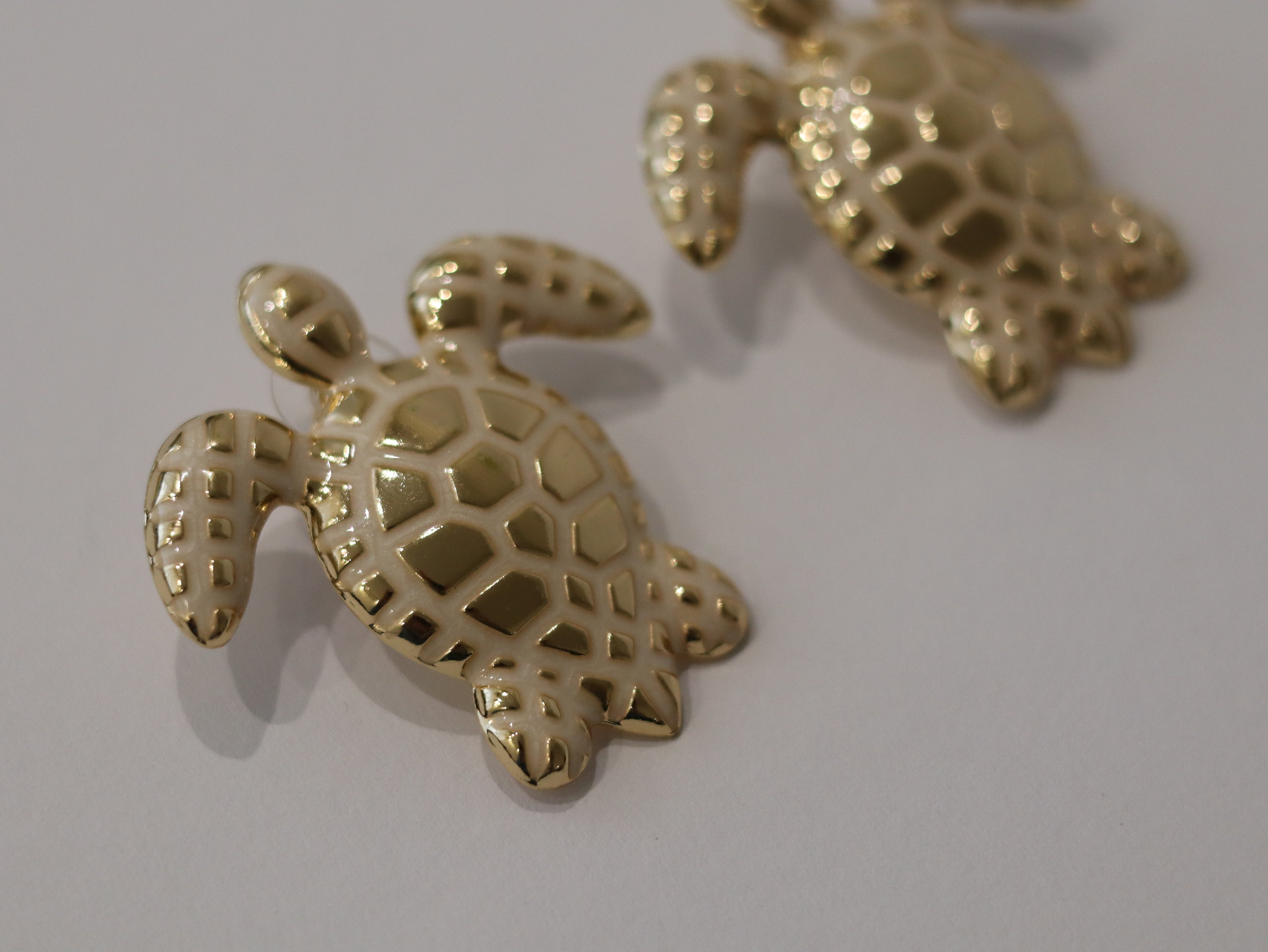 Brincos Tartaruga Dourada