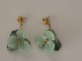 Brincos Flor Jade