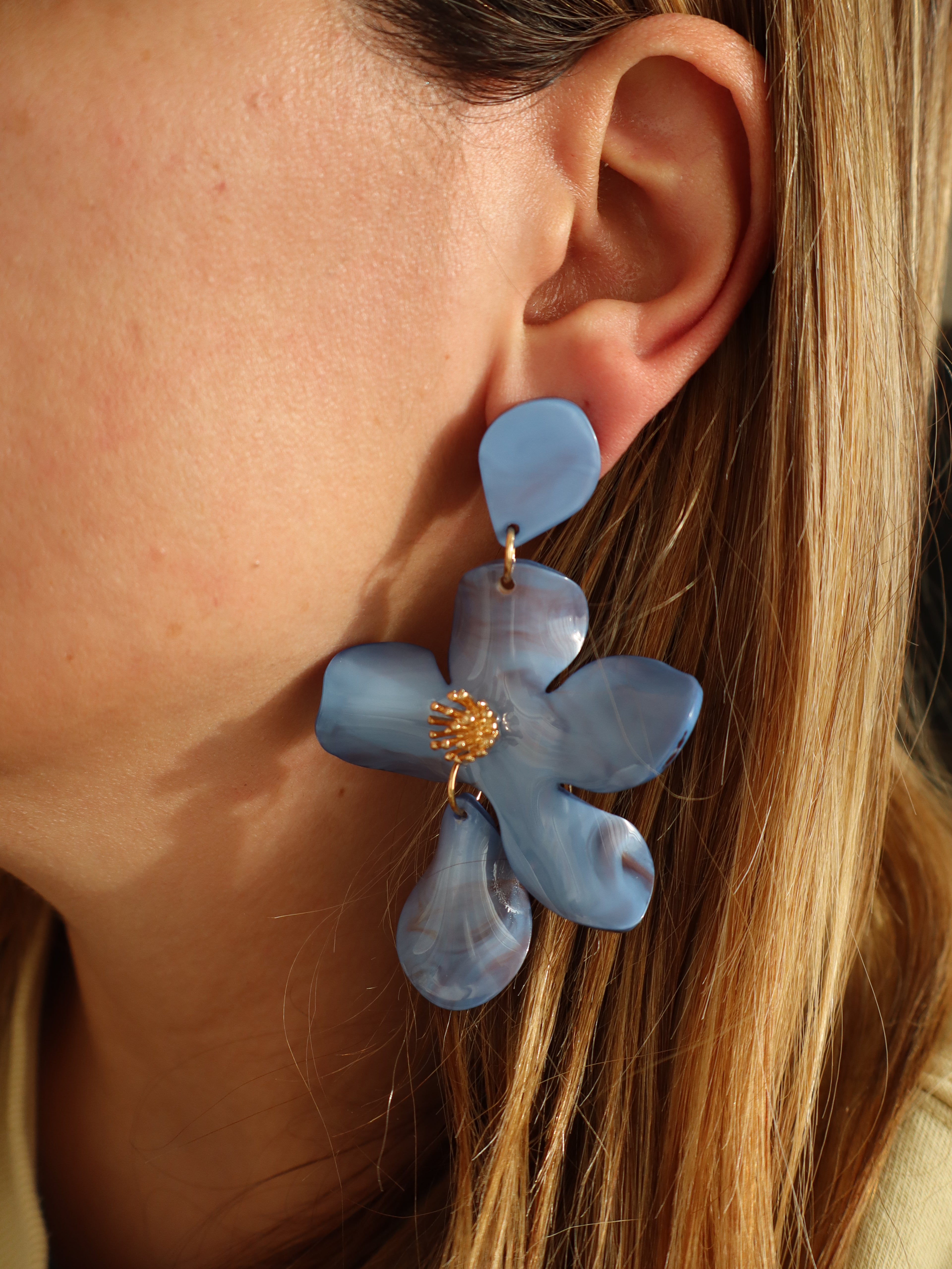 Brincos Flor Celeste