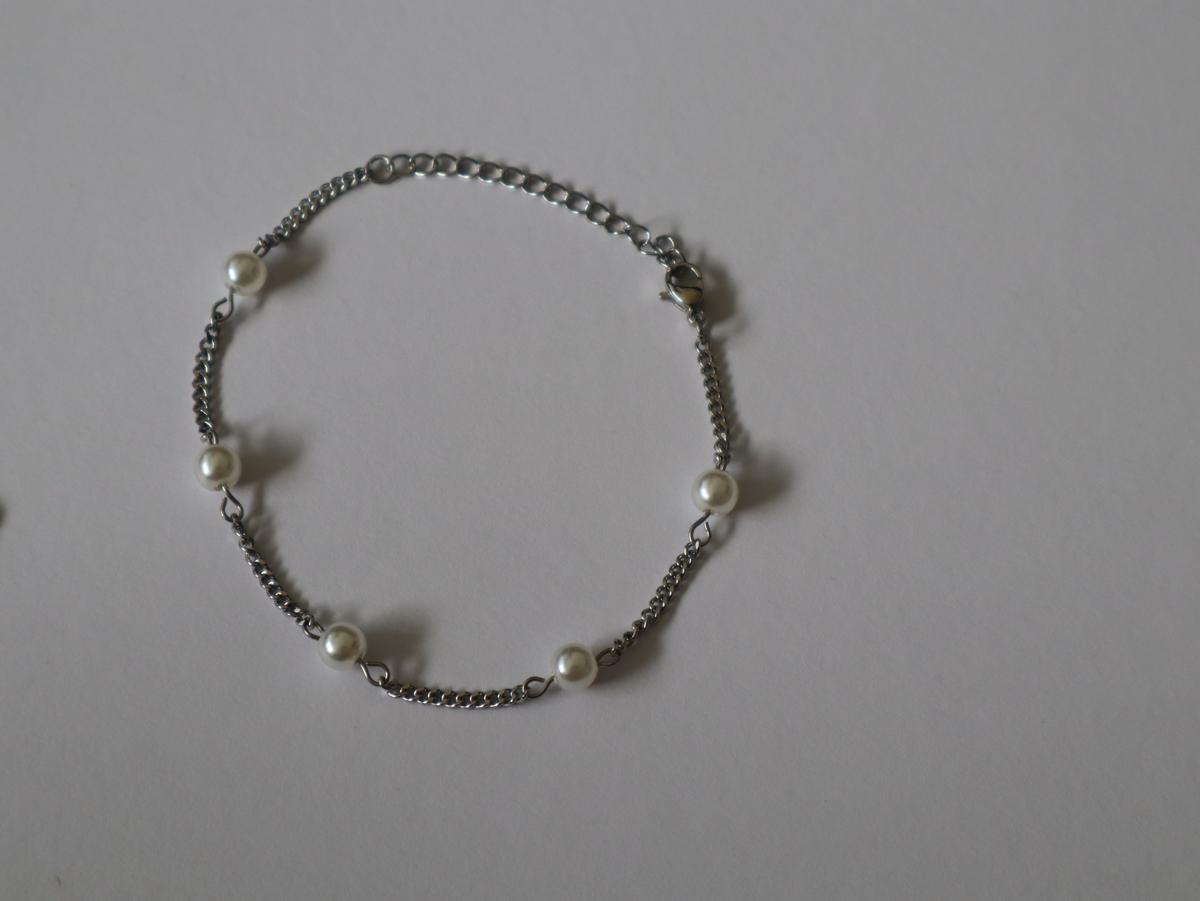 Pulseira Pérolas Prateadas