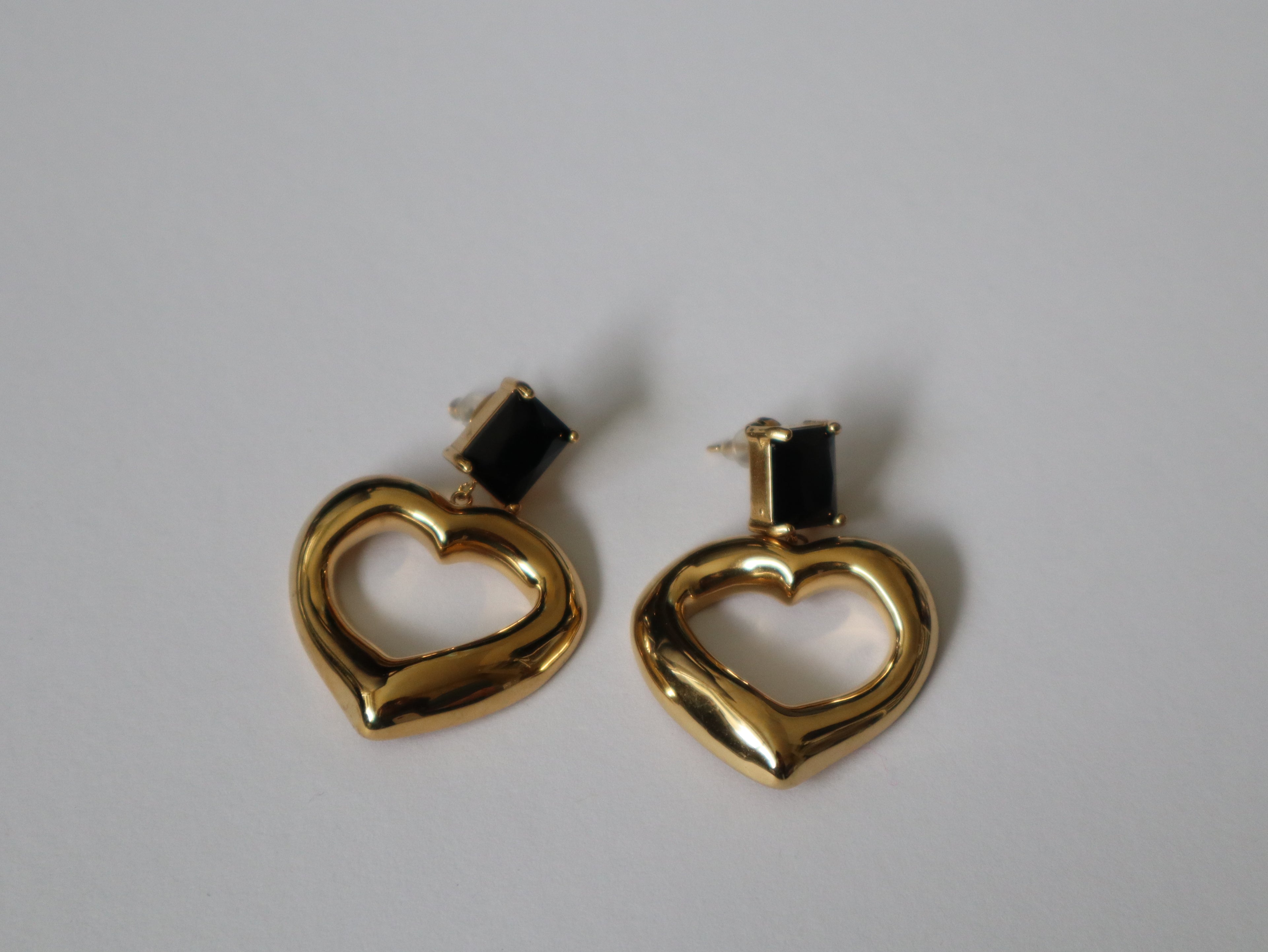 Brincos Coração Noir