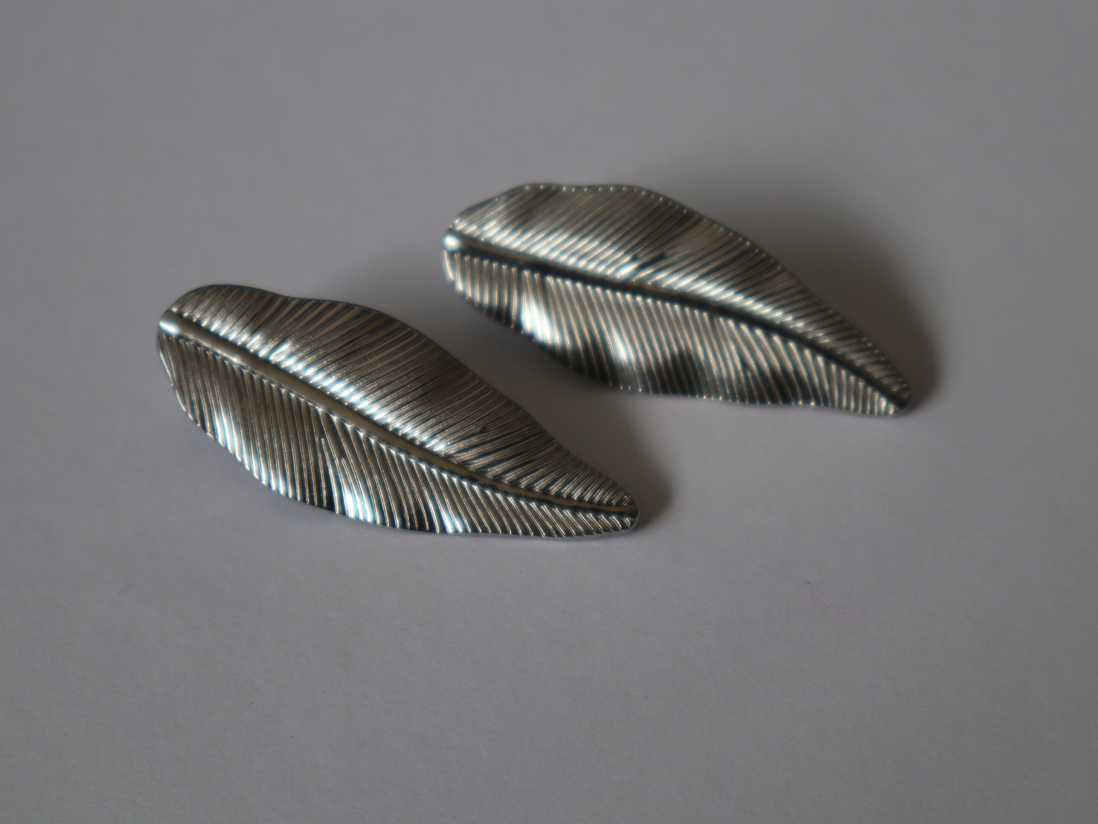 Brincos Folha Prateada