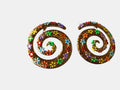 Brincos Bloom Spiral