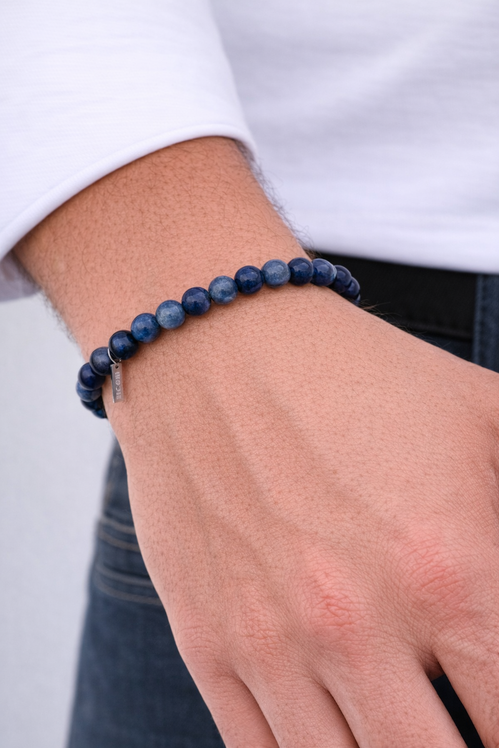 Pulseira Masculina Blue Mix Beads