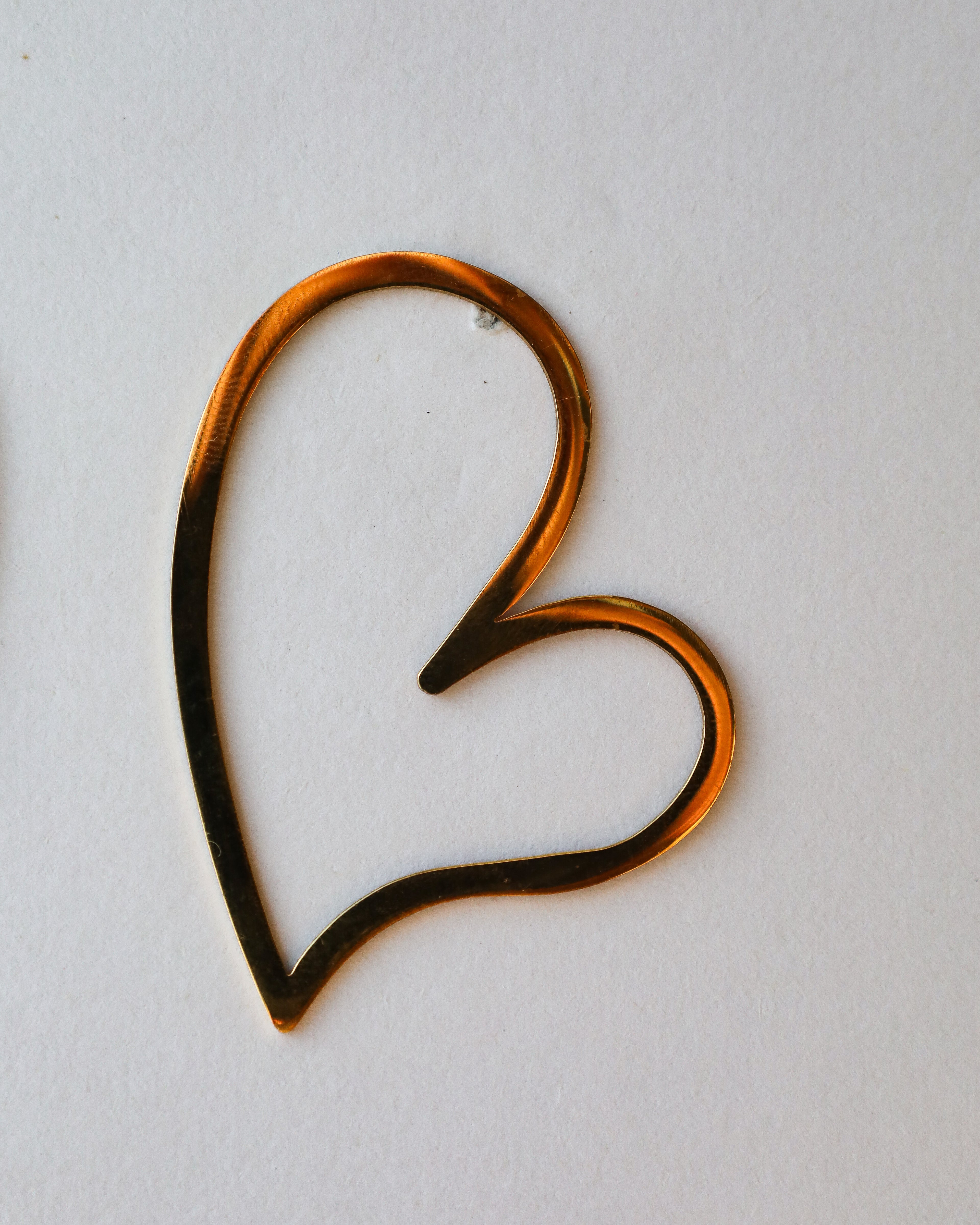 Brincos Coração Minimal Open