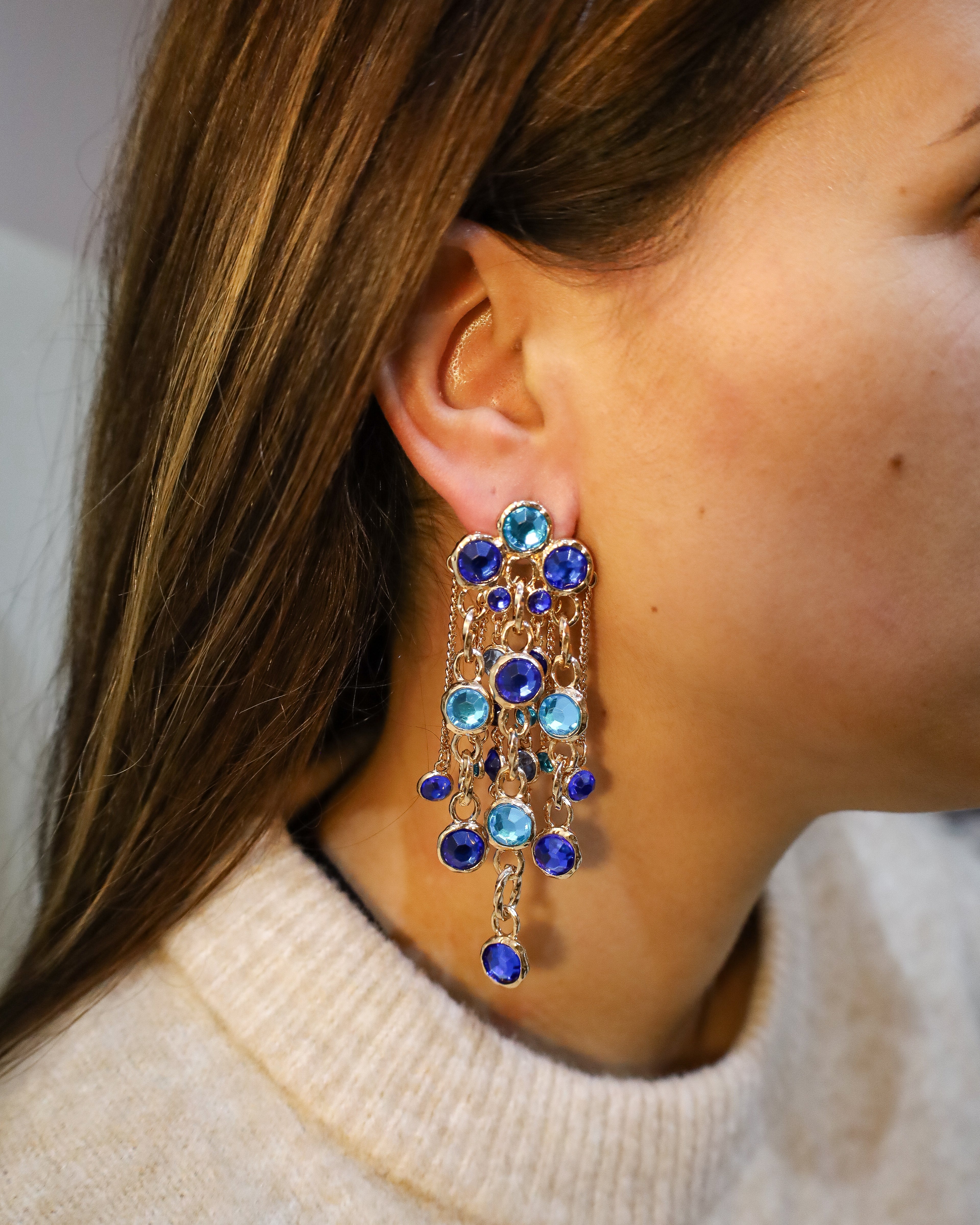 Brincos Carlota Safira