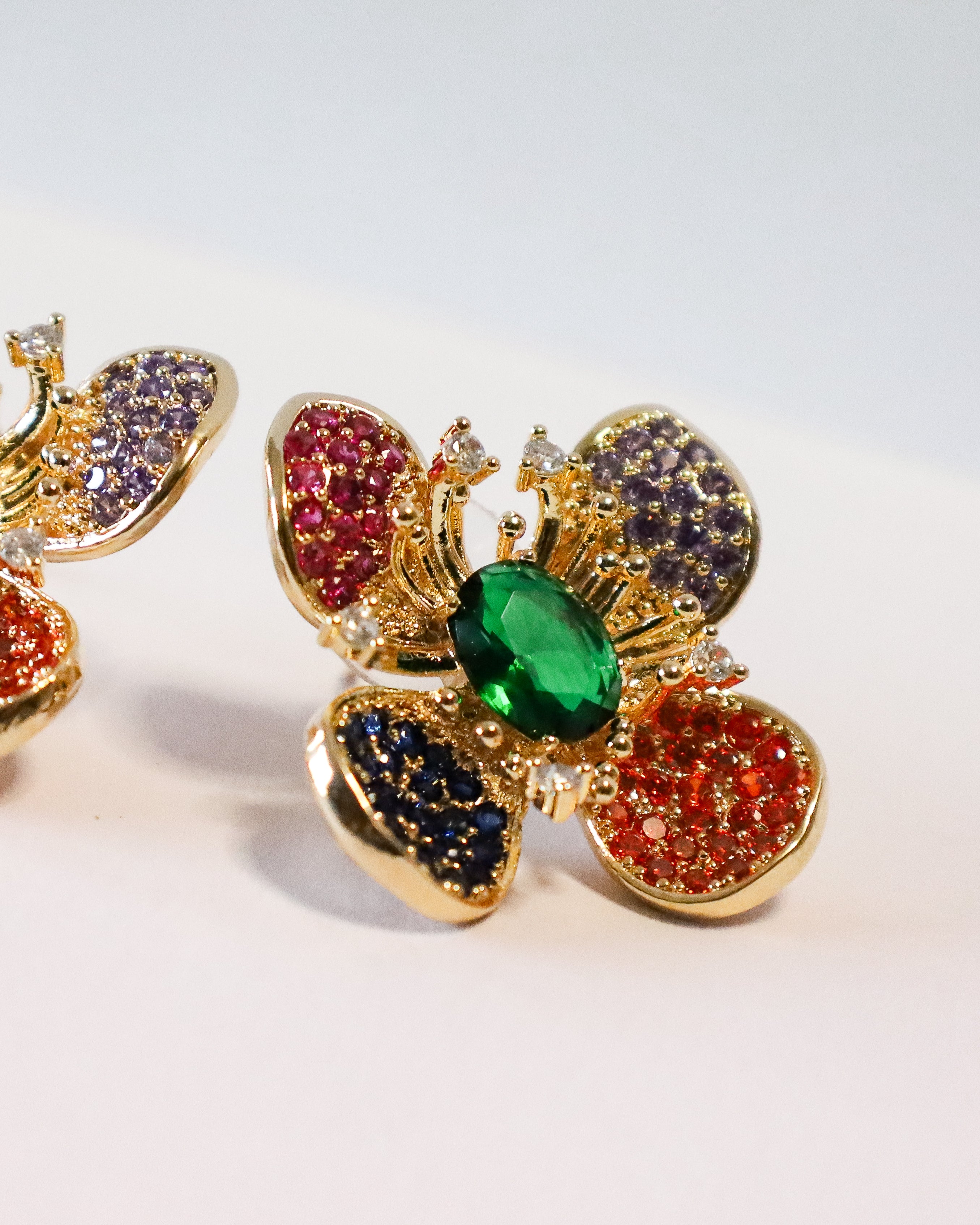 Brincos Flower Jewel Color